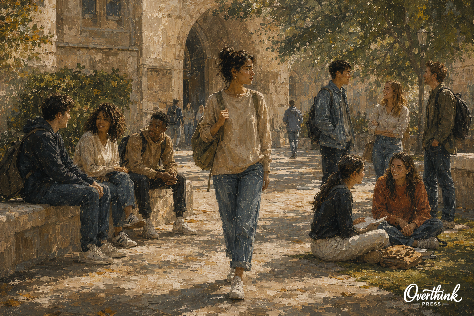 A college student considers different social groups on campus